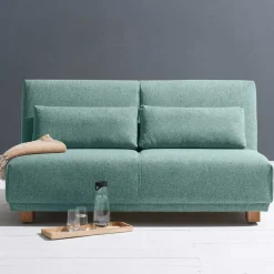 Ausziehsofa in Petrol & Eiche - Olzaia Betten|Sofas
