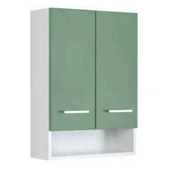 Badezimmer Hängeschrank mit Front Grün - Loenixa Schränke