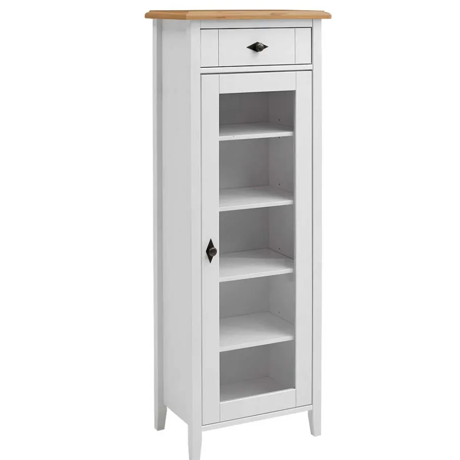 Badschrank mit Glastür im Landhausstil - Sibiuta Vitrinen