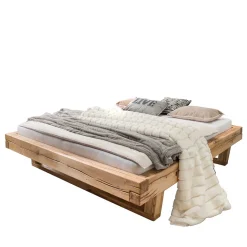 Best Balkenbett aus Eichenholz mit Kufen - Piassona Betten