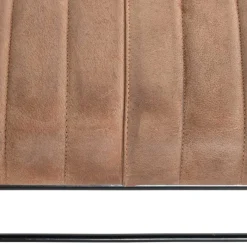 Clearance Bank aus gedecktem Glattleder in Braun - Teamona Sitzbank