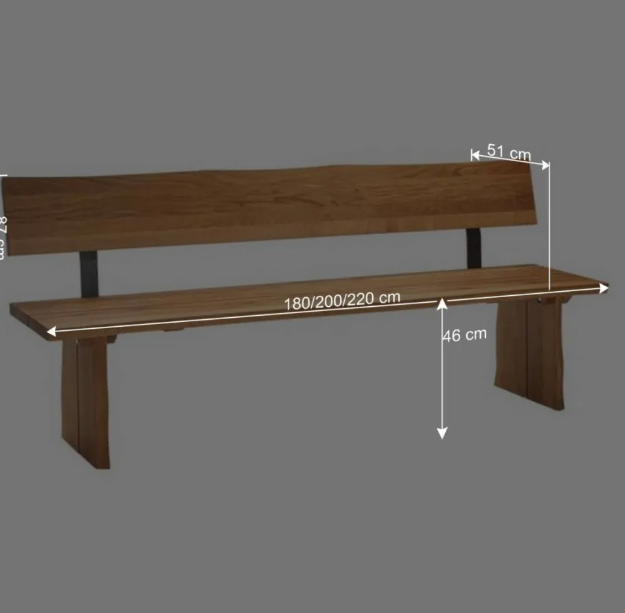 Clearance Bank Sympatia mit Baumkante Sitzbank