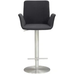 Best Barhocker mit Lehne & Armlehnen in Anthrazit - Kanella Hocker