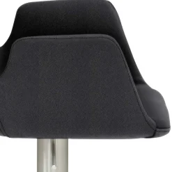 Best Barhocker mit Lehne & Armlehnen in Anthrazit - Kanella Hocker