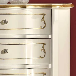 Barock Hochkommode mit fünf Schubladen - Datalera Kommoden