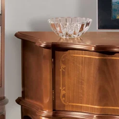 Best Barock Lowboard für Fernseher Dentro in Nussbaumfarben Tv & Hifi-Möbel|Lowboards