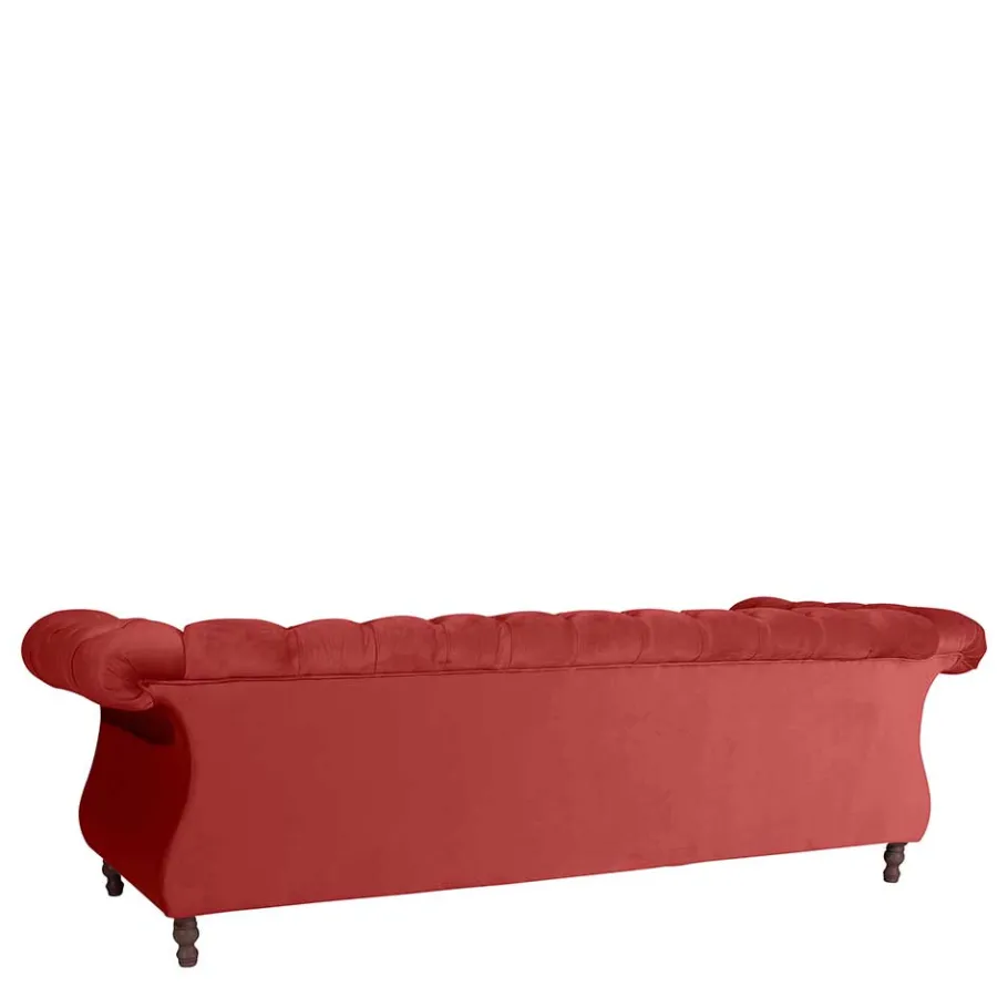 Best Barock Wohnzimmersofa in Ziegelrot - Henissa Sofas