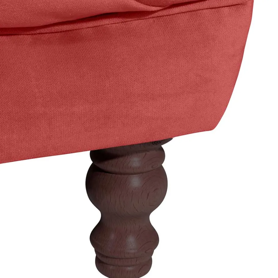 Best Barock Wohnzimmersofa in Ziegelrot - Henissa Sofas