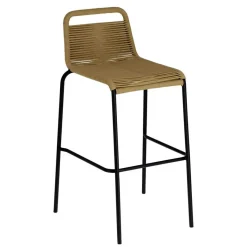 Best Barstühle aus Kordel in Hellbraun - Jakarto (4er Set) Hocker