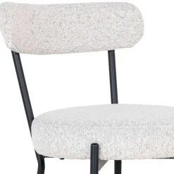 Best Barstuhl in Cremeweiß Boucle - Elliot Hocker