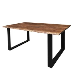 Best Baumkante Designtisch aus Akazie in Nussbaumfarben - Ondeon Tische