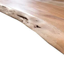 Online Baumkante Esszimmertisch mit U-Gestell Braun - Jeguta Tische