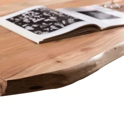 Online Baumkante Esszimmertisch mit U-Gestell Braun - Jeguta Tische