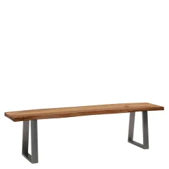 New Baumkanten Essbank aus Akazie Massivholz - Yukon Sitzbank