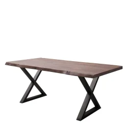 Online Baumkanten Esszimmertisch in Walnuss - Adakras Tische