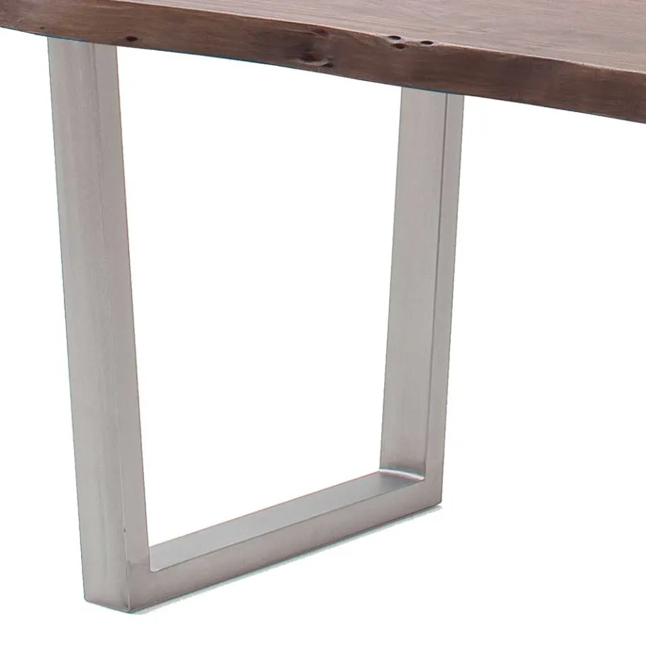 Baumkanten-Tisch in Walnuss Braun - Bennetto Tische