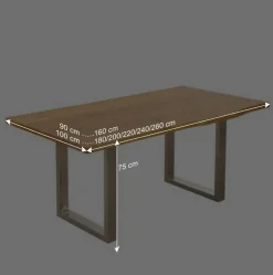 Sale Baumtisch aus Wildeiche Massivholz - Cantinos Tische