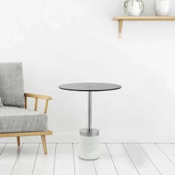 Sale Beistelltisch aus Rauchglas - Lania Tische