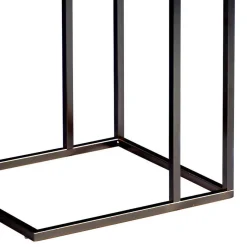 Hot Beistelltisch mit Wildeiche geölt Tanja & Metall Schwarz lackiert Tische