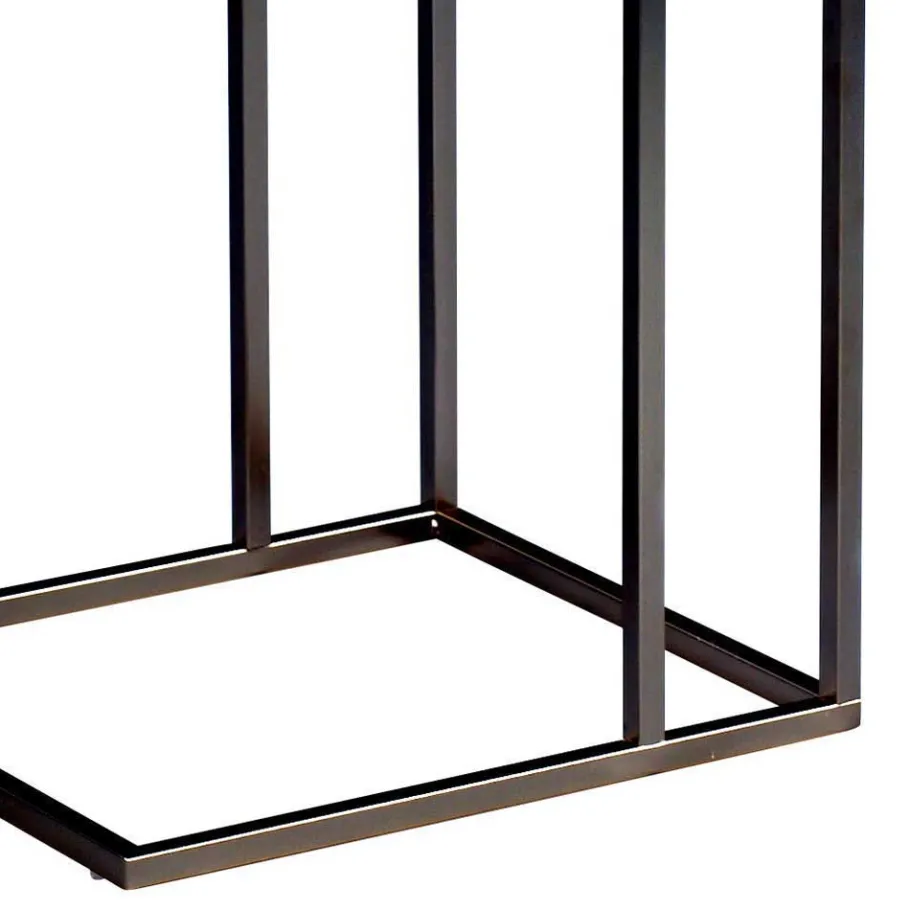 Hot Beistelltisch mit Wildeiche geölt Tanja & Metall Schwarz lackiert Tische