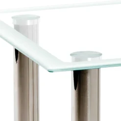 New Beistelltisch mit zwei Glasplatten 40x46x40 cm - Ubinus Tische