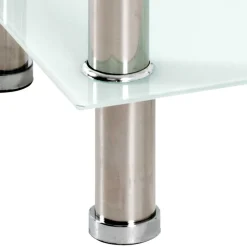 New Beistelltisch mit zwei Glasplatten 40x46x40 cm - Ubinus Tische