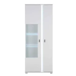 Best Beleuchtete Design TV Wohnwand in Weiß - Tirol (vierteilig) Wohnwände