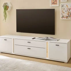 Best Beleuchtete TV Kommode mit 200 cm Breite - Racelyn Tv & Hifi-Möbel|Lowboards