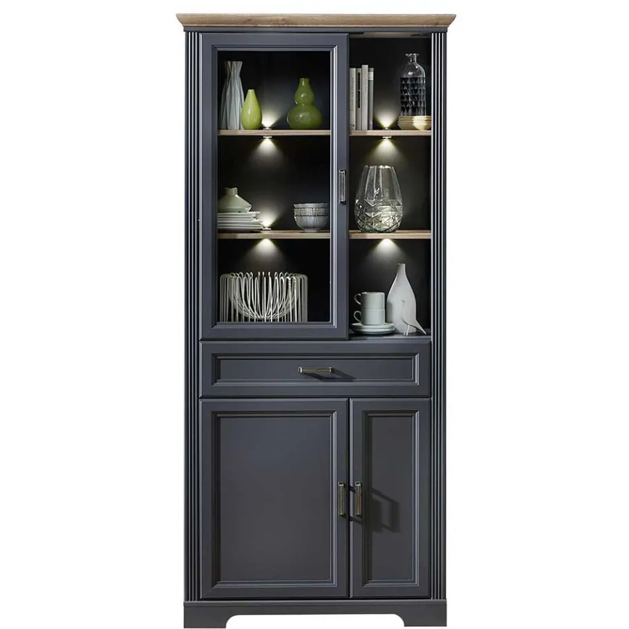 New Beleuchtete TV Wohnwand Landhaus - Thumbs (vierteilig) Wohnwände