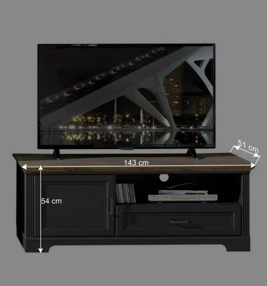 New Beleuchtete TV Wohnwand Landhaus - Thumbs (vierteilig) Wohnwände