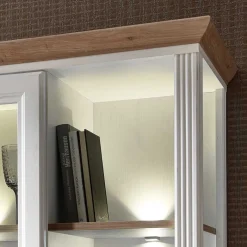 Beleuchtetes Landhaus Wohnmöbel Set - Sinolita (zweiteilig) Wohnwände