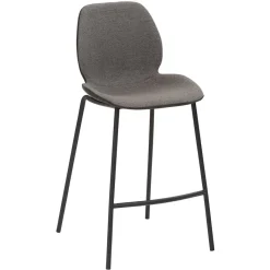 Best Bequemer Barstuhl in Anthrazit & Schwarz - Ambrogio Hocker