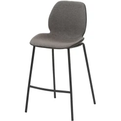 Best Bequemer Barstuhl in Anthrazit & Schwarz - Ambrogio Hocker