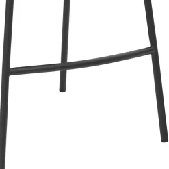 Best Bequemer Barstuhl in Anthrazit & Schwarz - Ambrogio Hocker