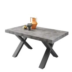 Outlet Betonoptik Ausziehtisch mit zwei Einlegeplatten - Relisa Tische