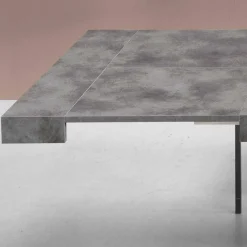 Outlet Betonoptik Ausziehtisch mit zwei Einlegeplatten - Relisa Tische