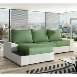 Best Bettcouch in Hellgrün und Weiß - Toskana Sofas