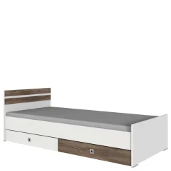 Best Bettgestell in Holz verwittert Eiche Dekor - Liesca Betten