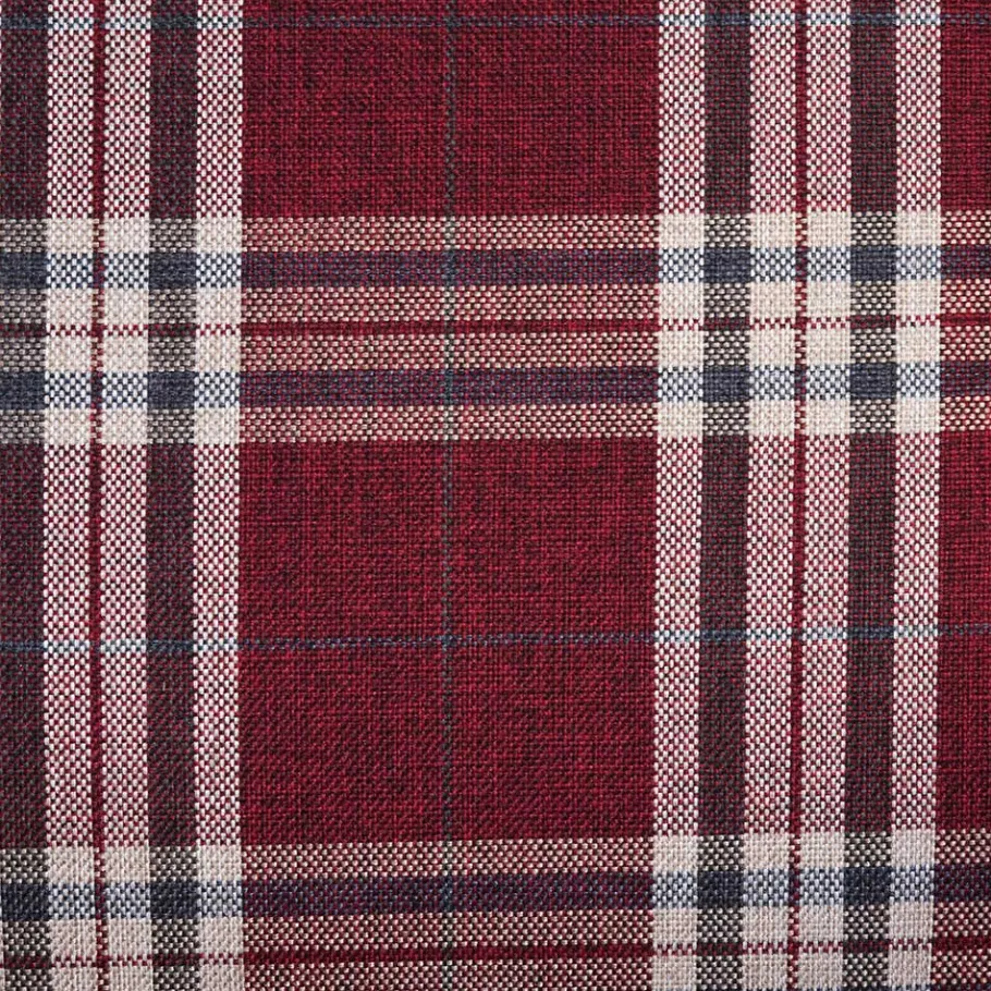 Best Big Ohrensessel in Rot kariert - Matieu Sessel