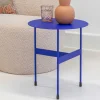 Sale Blauer Beistelltisch aus Stahl - Tegal Tische