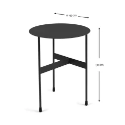 Sale Blauer Beistelltisch aus Stahl - Tegal Tische