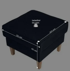 Best Blauer Ohrensessel mit Buche Beinen - Mag Sessel