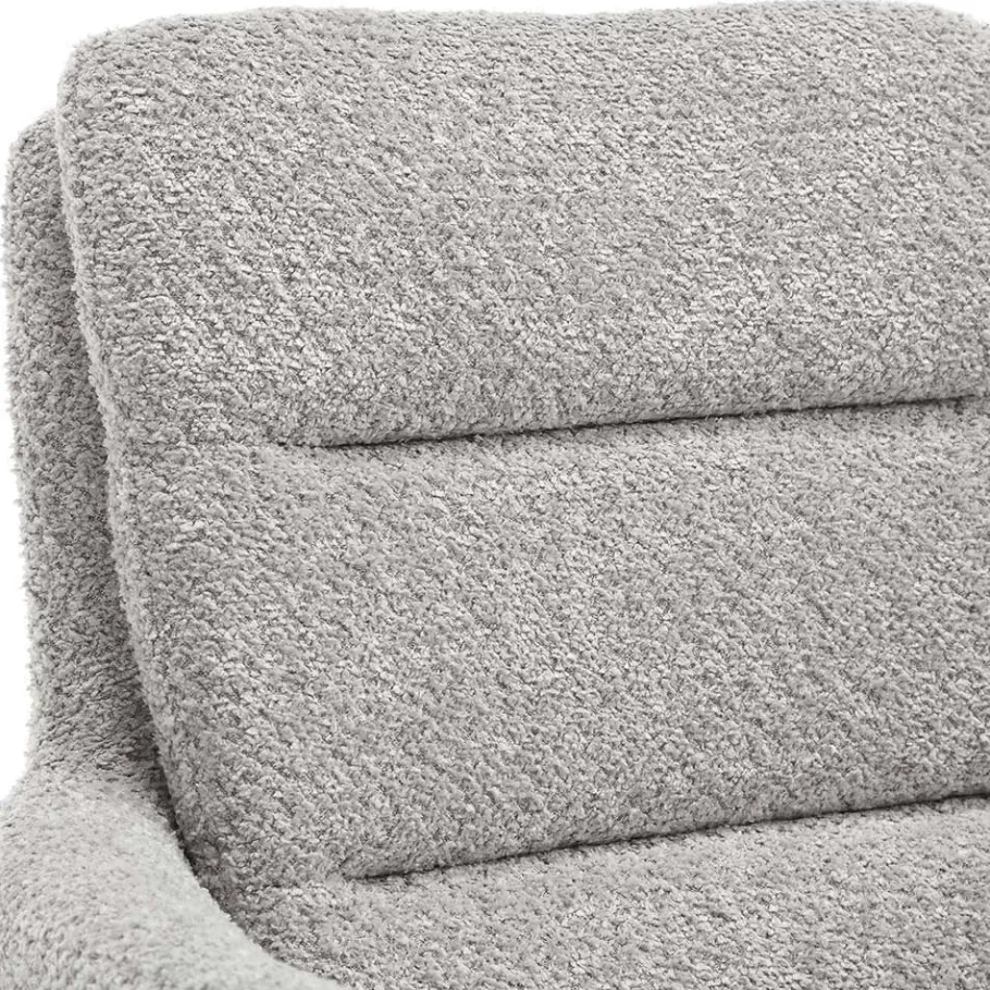 Best Boucle Armlehnenstuhl in Grau - Lulumo (2er Set) Stühle