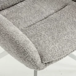 Best Boucle Armlehnenstuhl in Grau - Lulumo (2er Set) Stühle