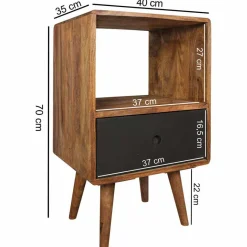 Sale Boxspring Nachtschrank Cospic im Retro Design Kommoden