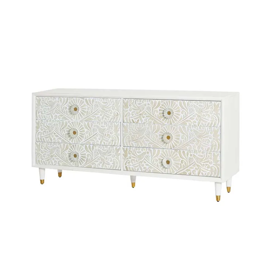 Best Breite Kommode mit sechs Schubladen - Triboot Sideboards