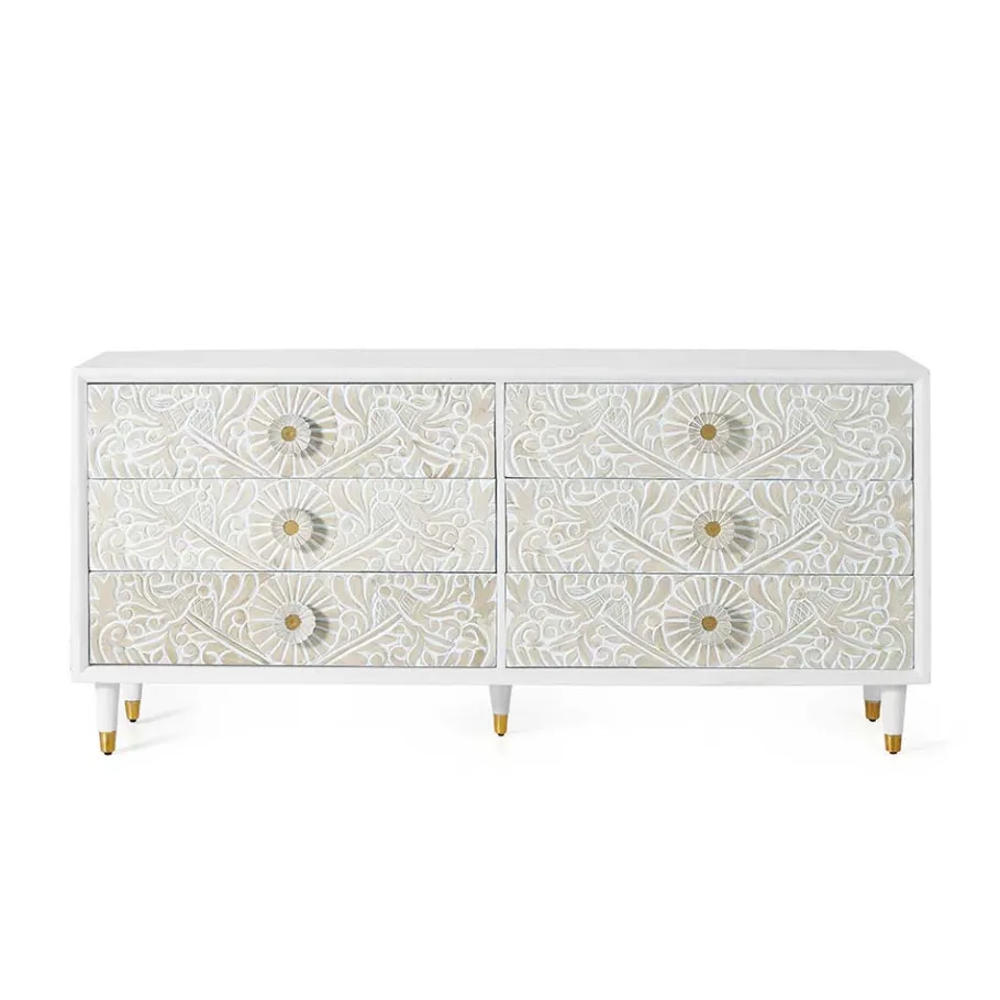 Best Breite Kommode mit sechs Schubladen - Triboot Sideboards