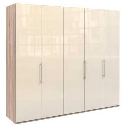 Best Breiter Falttüren-Schrank in Creme - Rativian Kleiderschränke