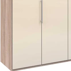 Best Breiter Falttüren-Schrank in Creme - Rativian Kleiderschränke