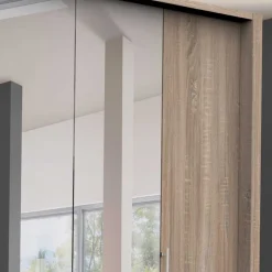 Sale Breiter Falttüren-Schrank mit Spiegel - Zayun Kleiderschränke